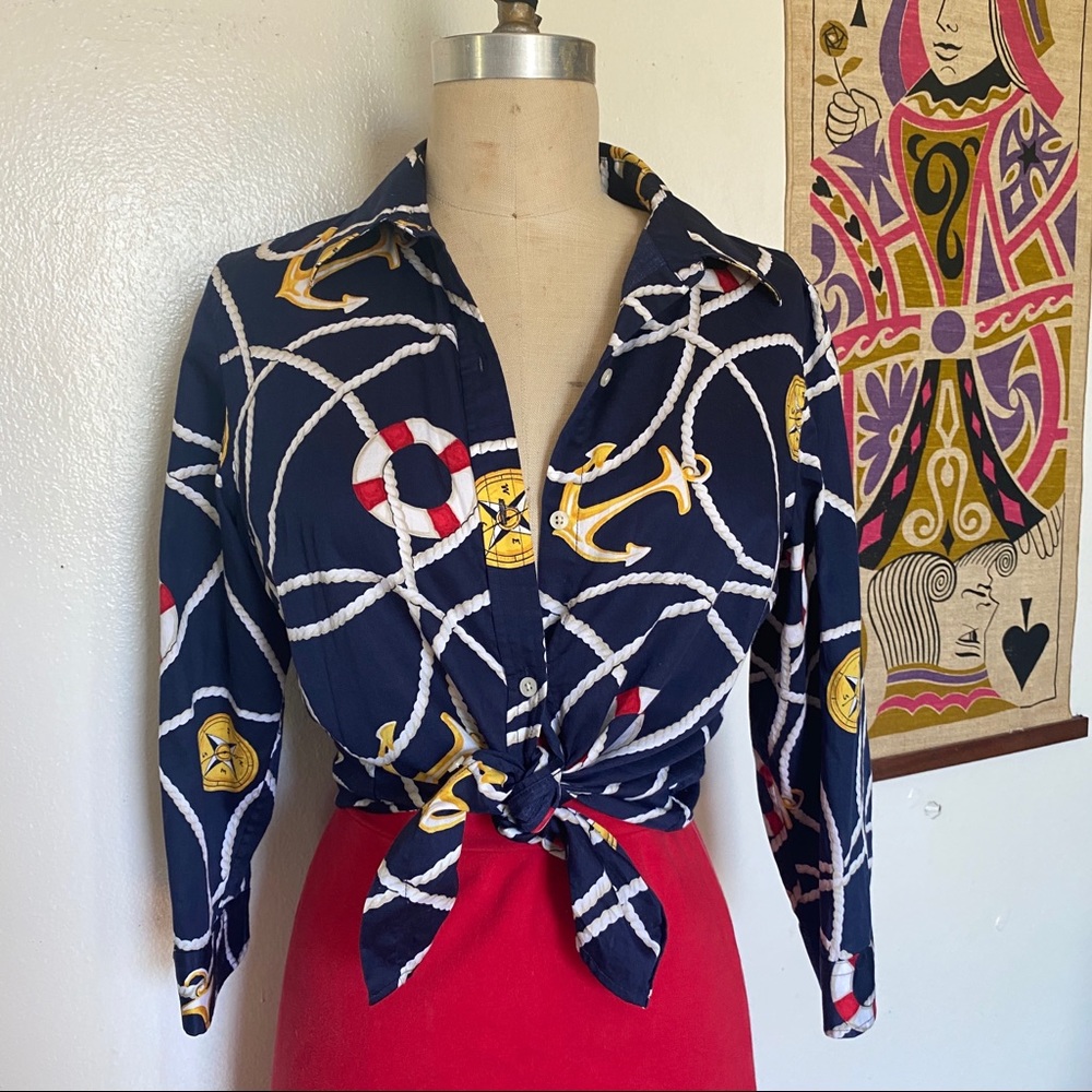 Nautical Ralph Lauren Button Down Shirt